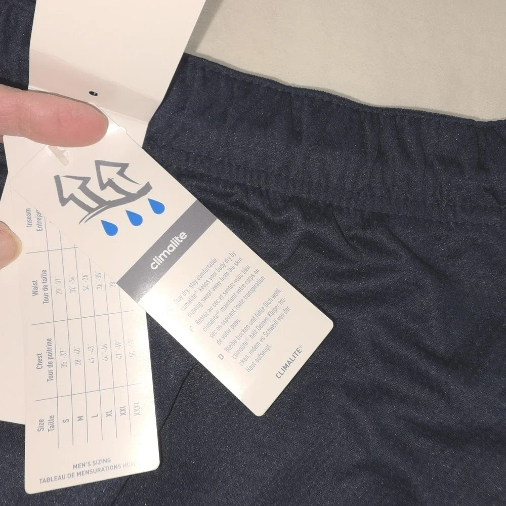 Adidas Climalite Essentials‎ Blue Shorts Men's 2XL New